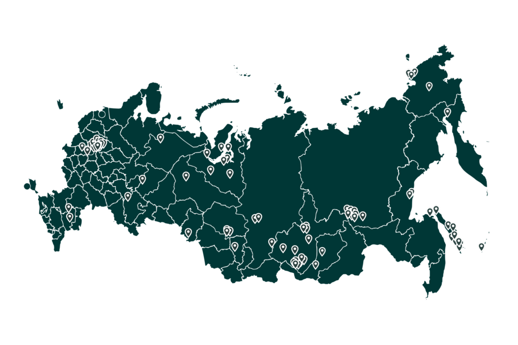 Карта быстровозводимых объектов ГК ПрофСтрой